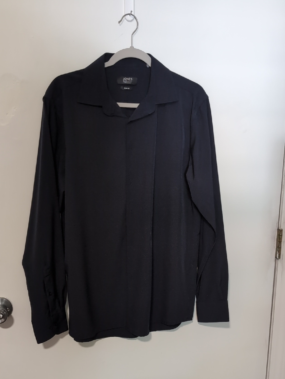 NWOT Jones New York Blue Long-Sleeve Button Front Shirt